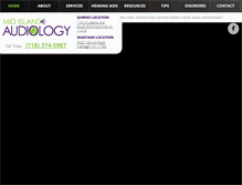 Tablet Screenshot of midislandaudiology.com